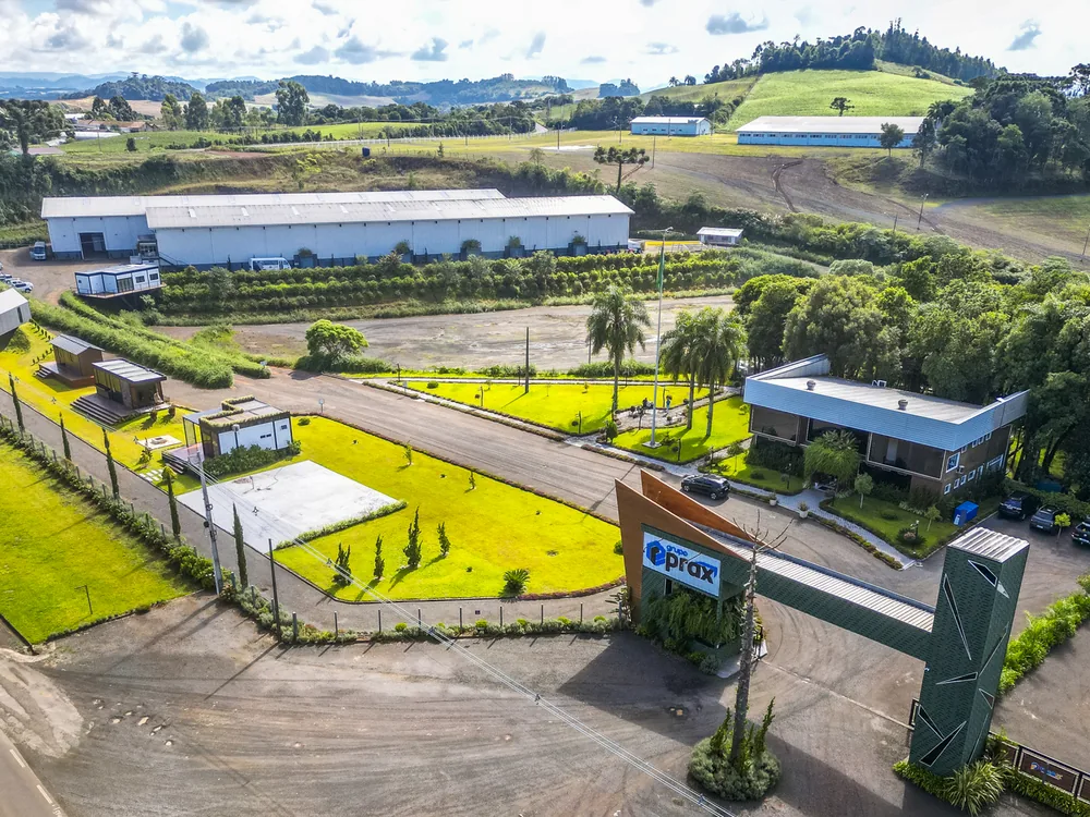 Vista aérea da sede da Eccoprax em Ibicaré